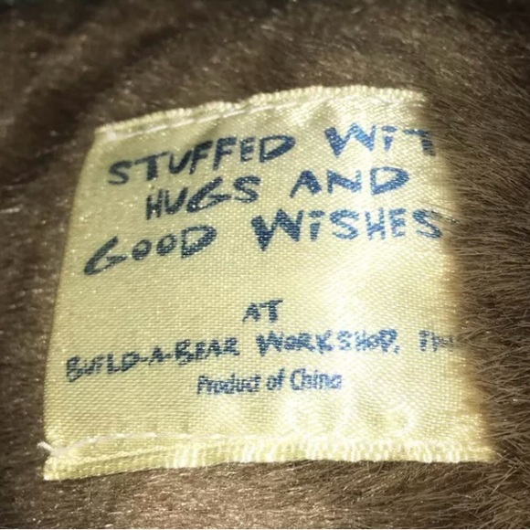 Build A Bear Bundle: BAB Brown Bear, Plush Blue Carrier, BAB shoes & BAB hat - Picture 9 of 16